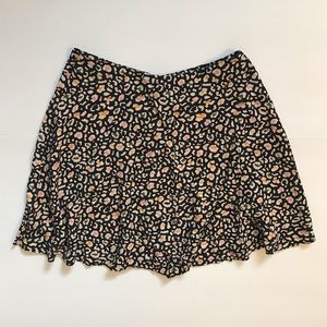PRIMARK Women's Skater Skirt Button Front Closure Black/Multi Size UK 6 US XS